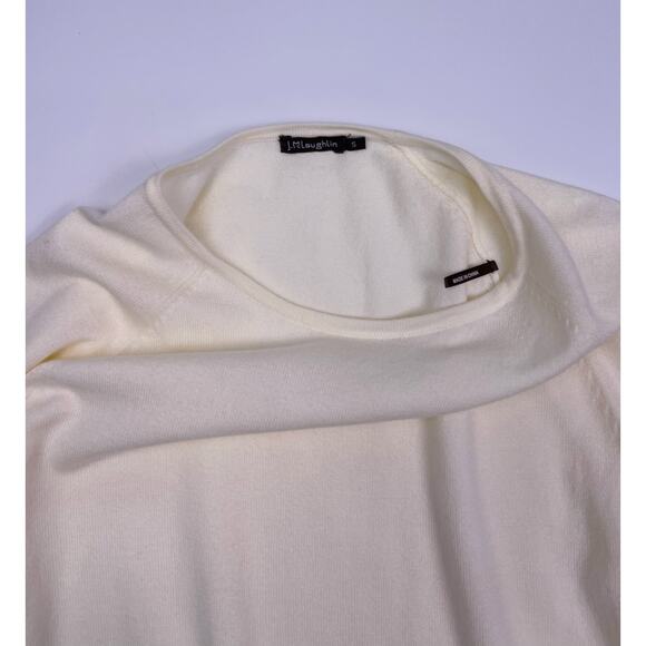 J. McLaughlin Ivory Long Sleeve Button Cuff Top Size S - Picture 6 of 10